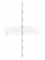 S&L Antena Fixa Colinear OFFSET 8 Dipolos Dobrados VHF - Clique para ampliar a foto